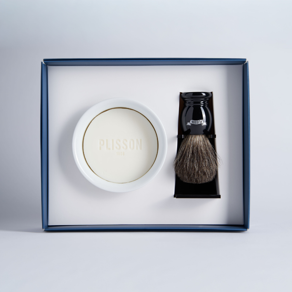 Coffret Initiation Blaireau Véritable Essentiel - Plisson 1808