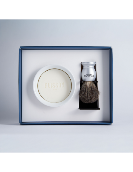 Coffret Initiation Blaireau Véritable Essentiel - Plisson 1808