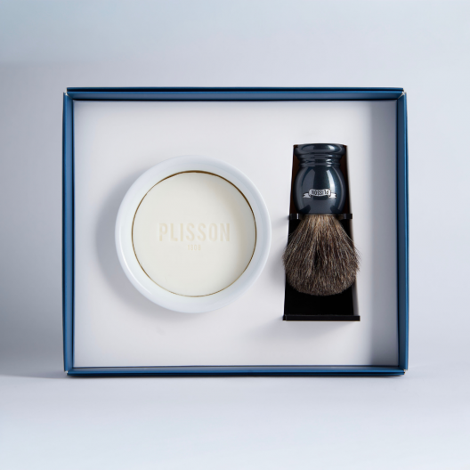 Coffret Initiation Blaireau Véritable Essentiel - Plisson 1808