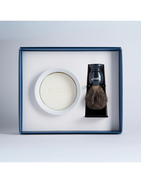 Coffret Initiation Blaireau Véritable Essentiel - Plisson 1808