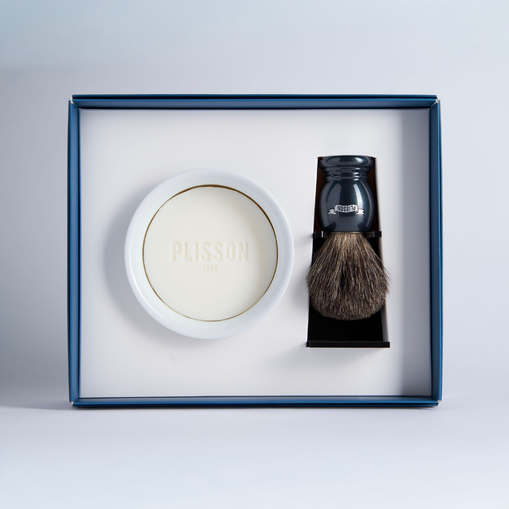 Essential Genuine Badger Shaving Set – Plisson 1808