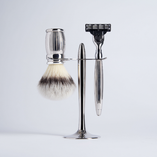 3-piece set - Godron motif, Palladium finish