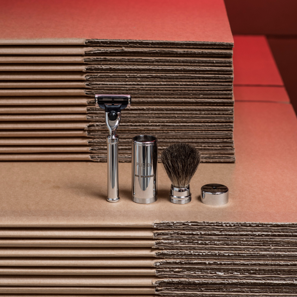 Set de Afeitado Clásico de Viaje – Plisson 1808