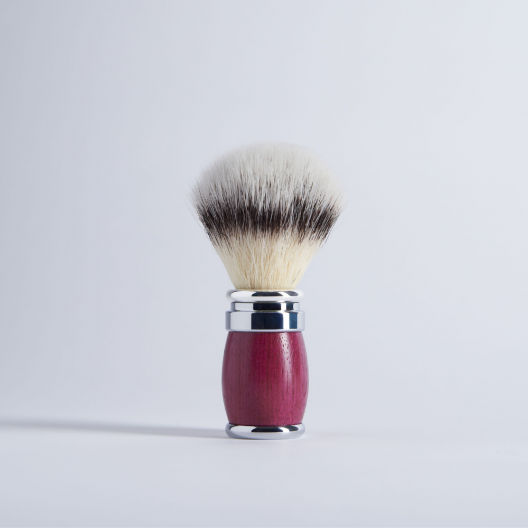 Amaranth Wood Shaving Brush "High Moutain White" fiber