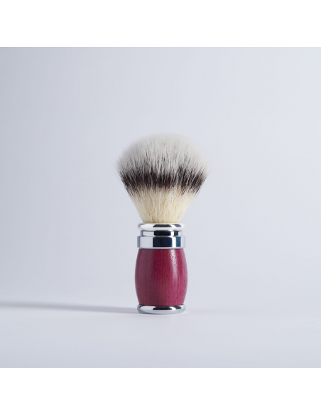 Amaranth Wood Shaving Brush "High Moutain White" fiber