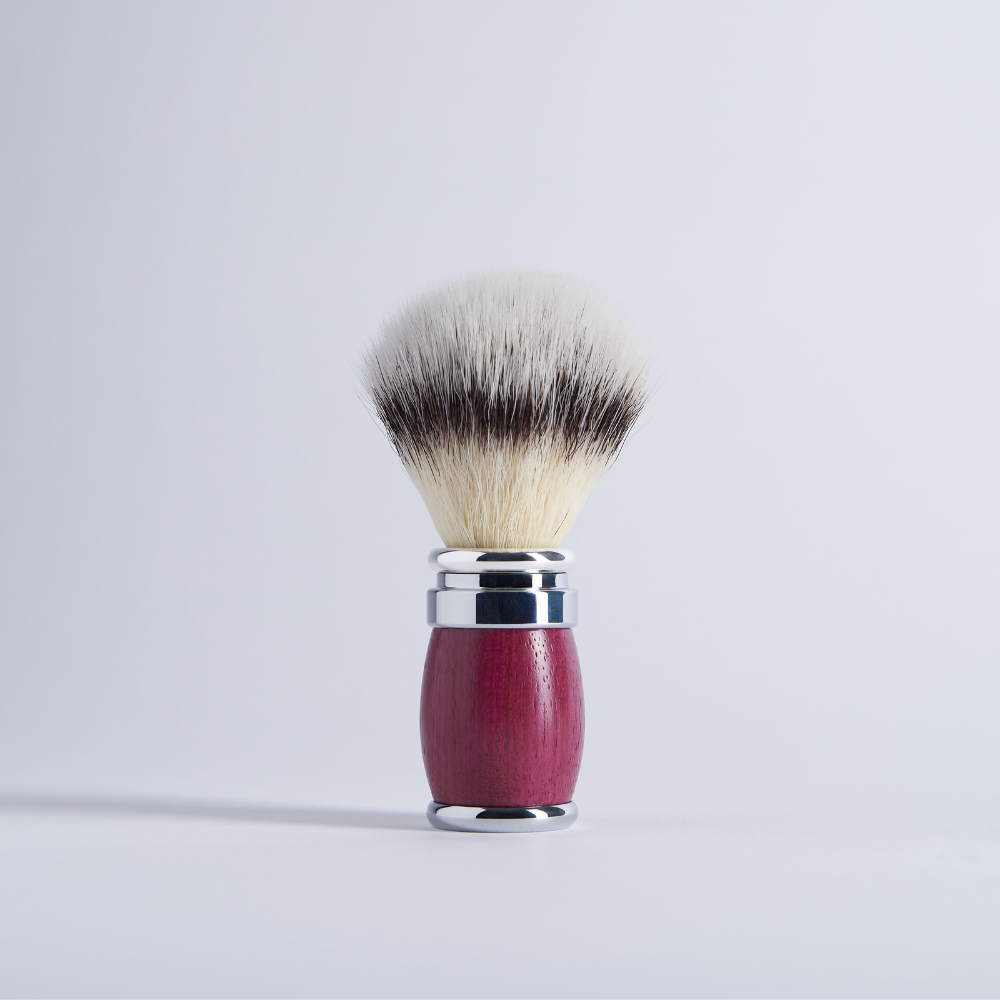 Amaranth Wood Shaving Brush "High Moutain White" fiber