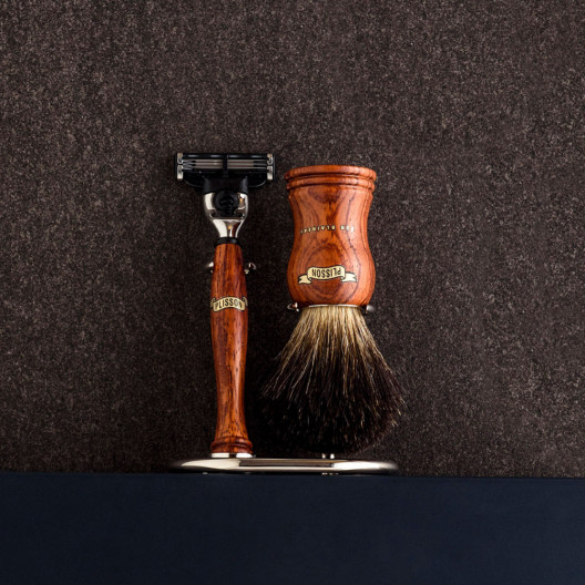 Bubinga Mach3 Rasiermesser - Plisson 1808