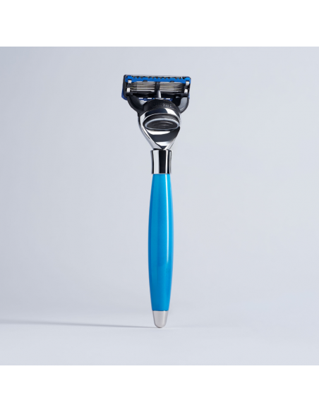Thuja wood and chrome finish Mach3 razor - Plisson 1808