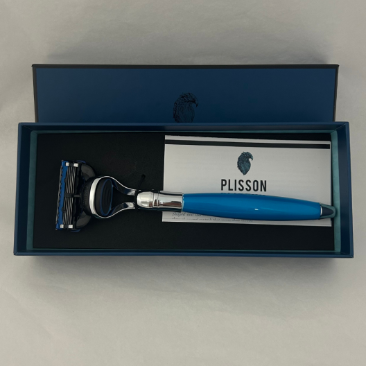 Rasoir Mach3 Thuya et finition chrome - Plisson 1808