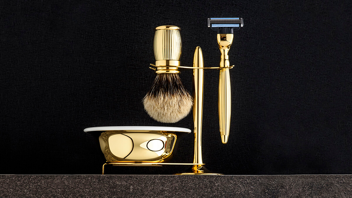 caring Plisson shaving brush
