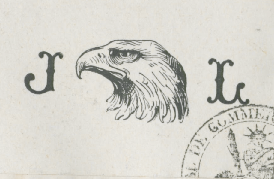 L'aigle Plisson sur des documents officiels de 1898