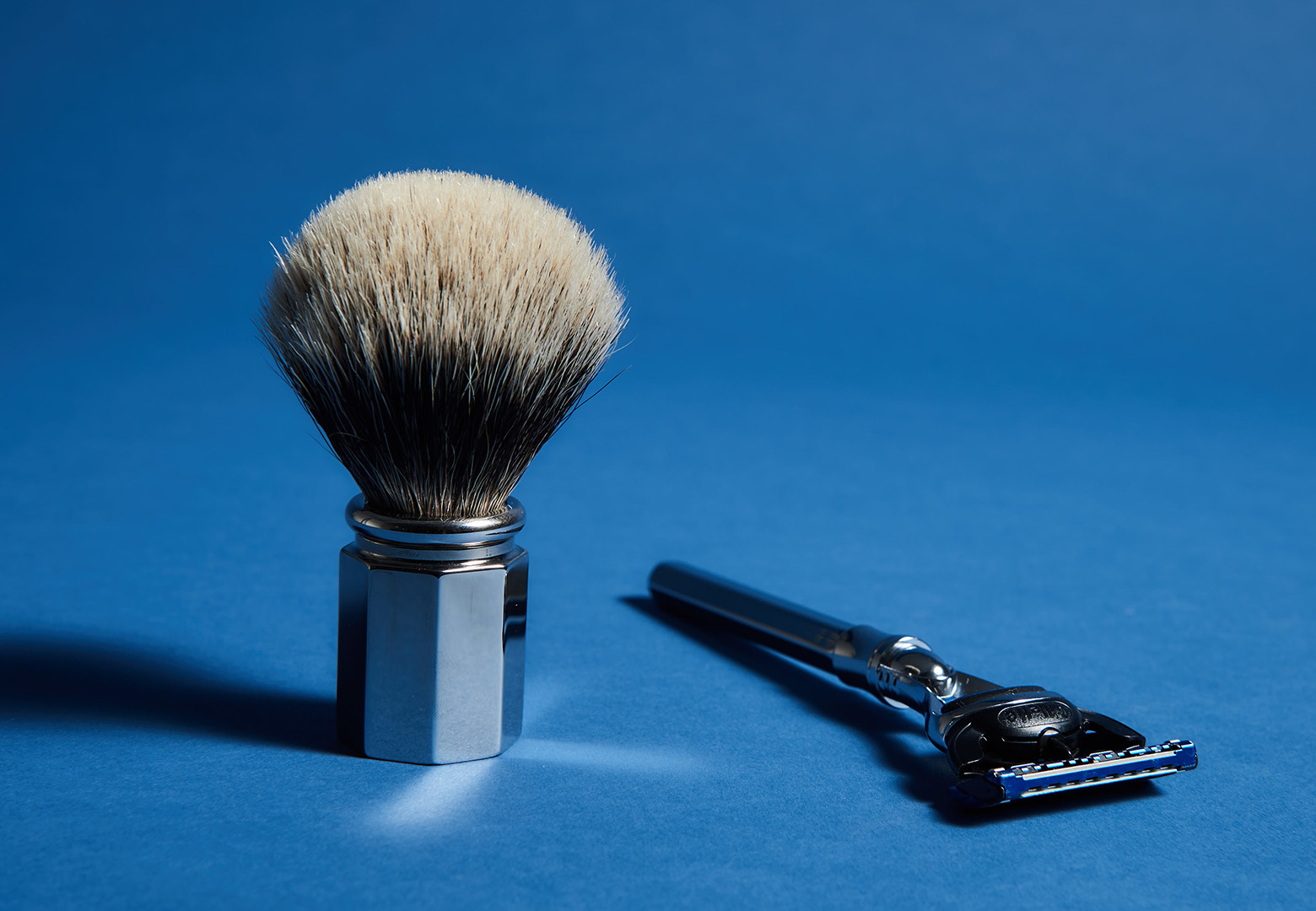 Blaireau et rasoir octogonal 